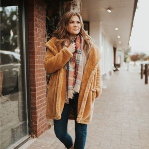 Brown Faux Fur Coat